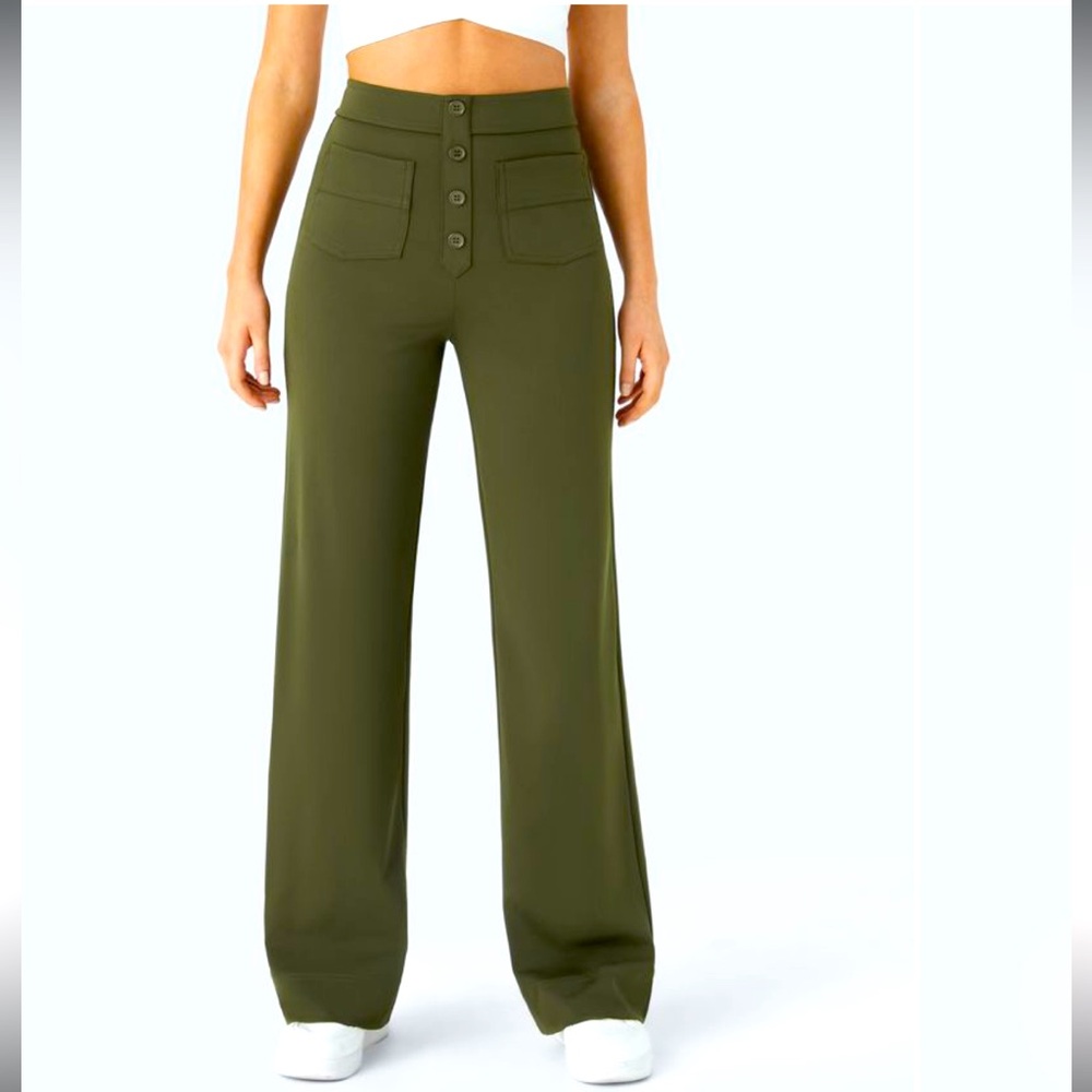 Halara Button Front Straight Leg Pant